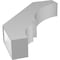 Ekena Millwork 6-in. W x 28-in. D x 36-in. H Balboa Architectural Grade PVC Knee Brace BRCP06X28X36BOA - alternate 4